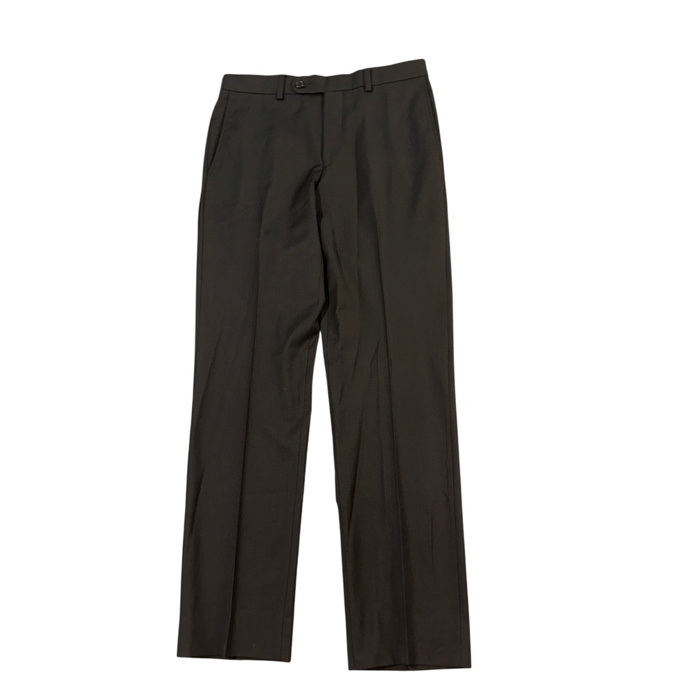 Cremieux‎ Travel Smart Modern Fit Black Wool Blend Dress Pants Men's 32x32